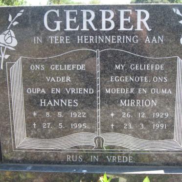 GERBER Hannes 1922-1995 &amp; Mirrion 1929-1991