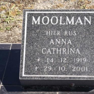 MOOLMAN Anna Cathrina 1919-2001