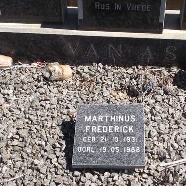 AS Marthinus Frederick, van 1931-1988