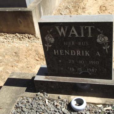WAIT Hendrik A. 1910-1987