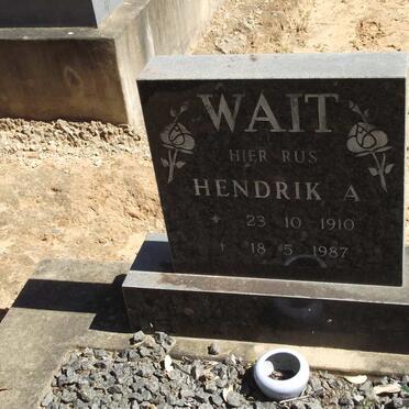 WAIT Hendrik A. 1910-1987