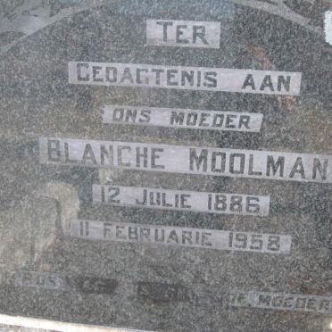 MOOLMAN Blanche 1886-1958