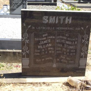 SMITH James William 1895-1972 &amp; Wilhelmina A.M. STUMKE 1901-1970