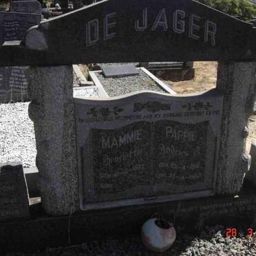 JAGER Andries J., de 1916-1963 &amp; Henriette 1922-