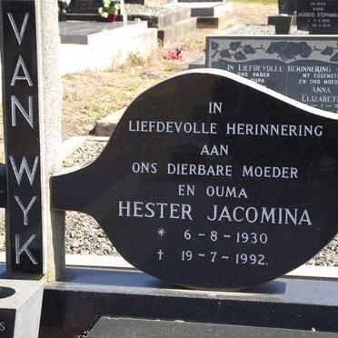 WYK Hester Jacomina, van 1930-1992