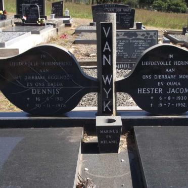 WYK Dennis, van 1921-1978 &amp; Hester Jacomina 1930-1992