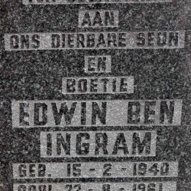 INGRAM Edwin Ben 1940-1961
