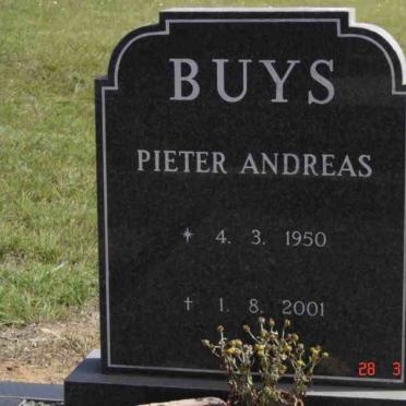 BUYS Pieter Andreas 1950-2001