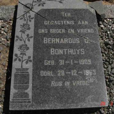 BONTHUYS Bernardus C. 1905-1963