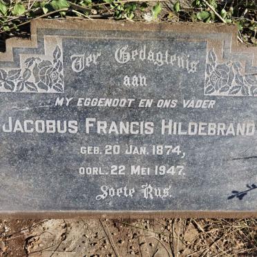 HILDEBRANDT Jacobus Francis 1874-1947