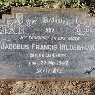 HILDEBRANDT Jacobus Francis 1874-1947