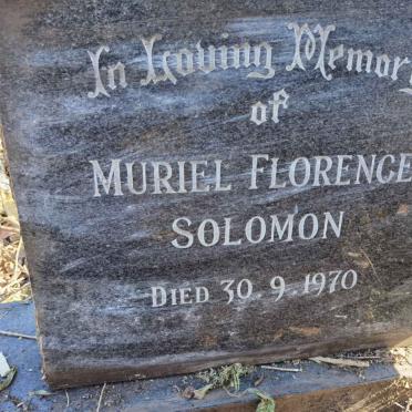 SOLOMON Muriel Florence -1970