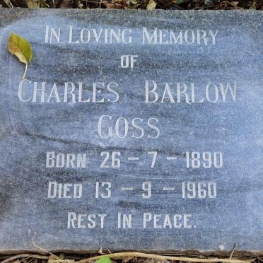 GOSS Charles Barlow 1890-1960