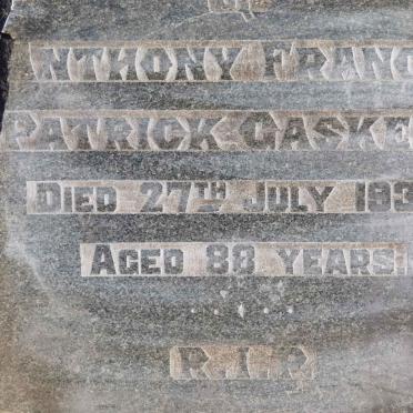 GASKELL Anthony Francis Patrick  -1937