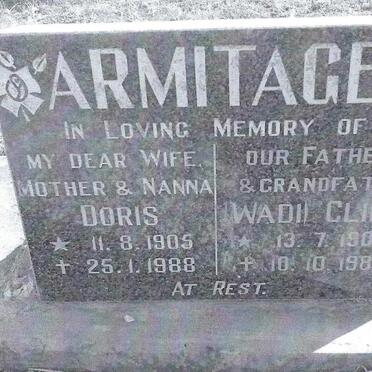 ARMITAGE Cliff 1906-1989 &amp; Doris 1905-1988