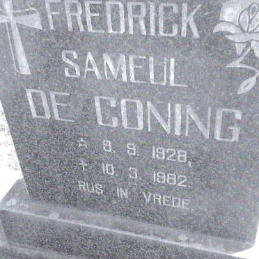 CONING Fredrick Sameul, de 1928-1982