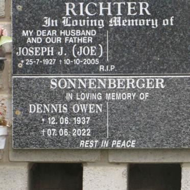 SONNENBERGER Dennis Owen 1937-2022