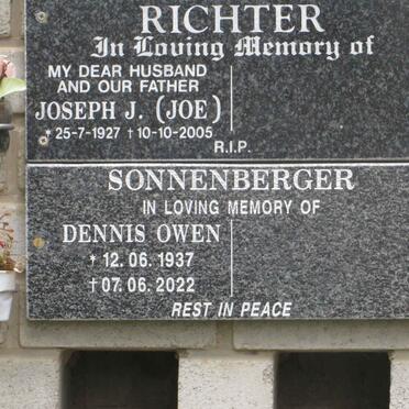 SONNENBERGER Dennis Owen 1937-2022