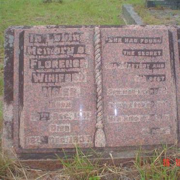 MEIER Florence Winifred 1881-1937