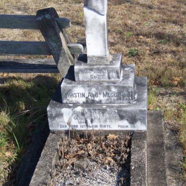 MEGGASEE Christin A.J. 1879-1936