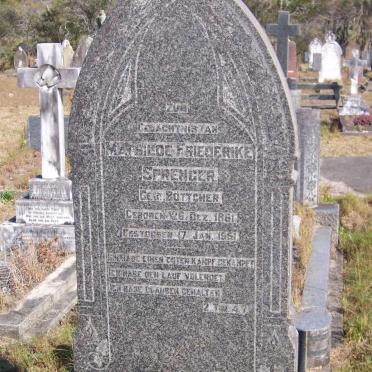 SPRENGER Mathilde Friederike nee BOTTCHER 1861-1951
