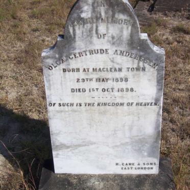 ANDERSSEN Olga Gertrude 1898-1898