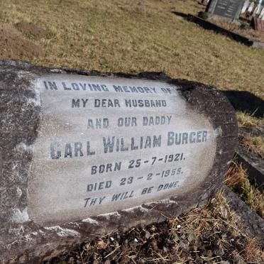 BURGER Carl William 1921-1955