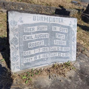 BURMEISTER Emil August Robert 1916-1916 :: BURMEISTER Fritz Robert 1925-1931