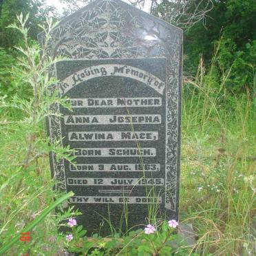 MACE Anna Josepha Alwina nee SCHUCH 1863-1945