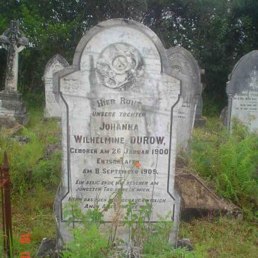 DUROW Johanna Wilhelmine 1900-1909