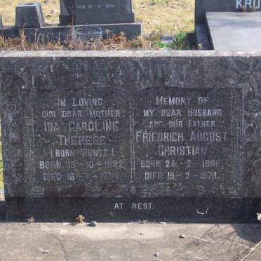 BRANDT Friedrich August Christian 1888-1974 &amp; Ida Caroline Therese BENTZ 1892-1982