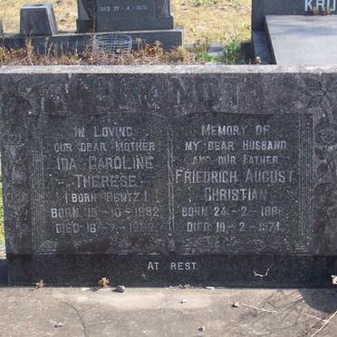 BRANDT Friedrich August Christian 1888-1974 &amp; Ida Caroline Therese BENTZ 1892-1982