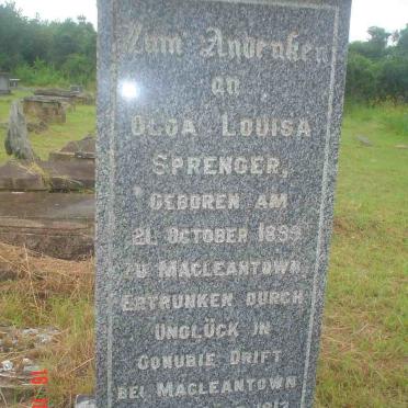 SPRENGER Olga Louisa 1899-1913
