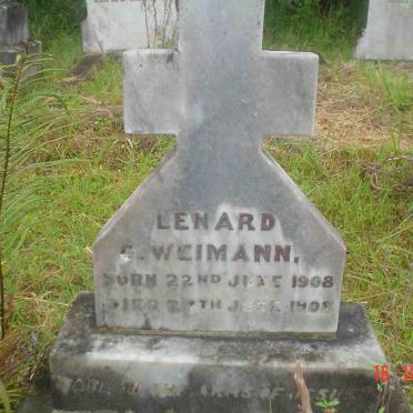WEIMANN Lenard O. 1908-1908