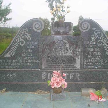 RICHTER Hermann Christian Wilhelm 1880-1961 &amp; Emma Emilie WEISS 1889-1975