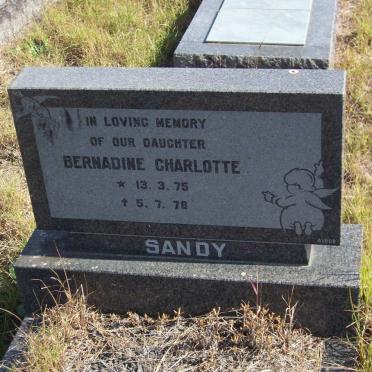 SANDY Bernadine Charlotte 1975-1978