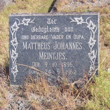 MEINTJES Mattheus Johannes 1896-1962