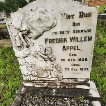 APPEL Fredrik Willem 1936-1937