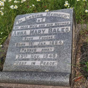 BALES Anna Mary nee FOUCHE 1884-1940