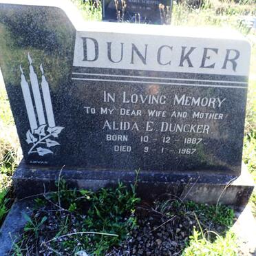 DUNCKER Alida E. 1887-1967