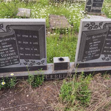 FERREIRA Stefanus Engelbertus 1916-1986 &amp; Maria Catharina DE WIT 1920-