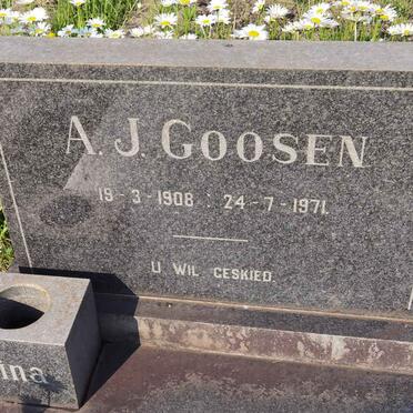 GOOSEN A.J. 1908-1971