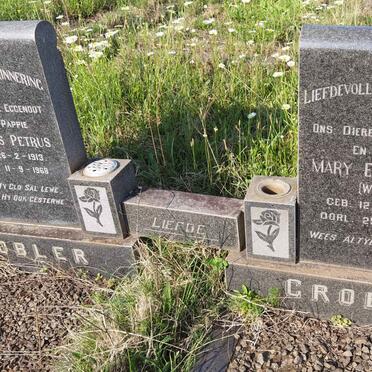 GROBLER Jacobus Petrus 1913-1968 &amp; Mary Elizabeth WINK 1925-1978