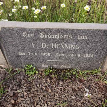 HENNING F.D. 1898-1965