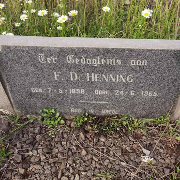 HENNING F.D. 1898-1965