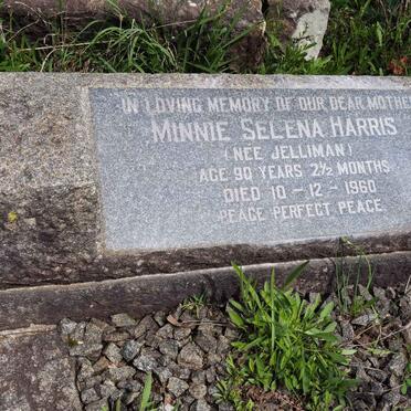 HARRIS Minnie Selena nee JELLIMAN -1960
