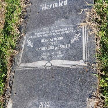 JOOSTE Hermina Jacoba voorheen VAN NIEKERK nee SMITH 1927-2013