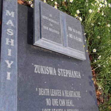 MASHIYI Zukiswa Stephania 19?4-20??