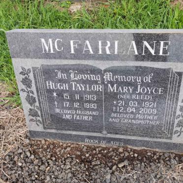 MCFARLANE Hugh Taylor 1913-1993 &amp; Mary Joyce REED 1921-2009