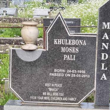 MANDLA Khulebona Moses Pali 1956-2010